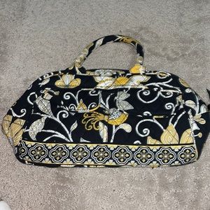 vera bradley black and yellow purse